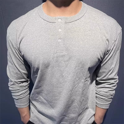 Camisa Slim Fit Manga Larga con Puños Ajustados y Cuello Abierto para Hombre - Image 7