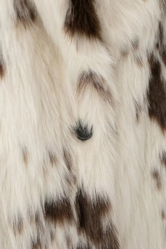 Abrigo de Piel Sintética con Estampado Animal - Image 19