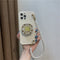 Soporte de Cadena de Perlas con Strass para Funda de Celular