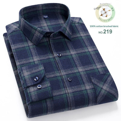 Camisa Casual de Cuadros para Hombre con Cuello Cuadrado - Image 4