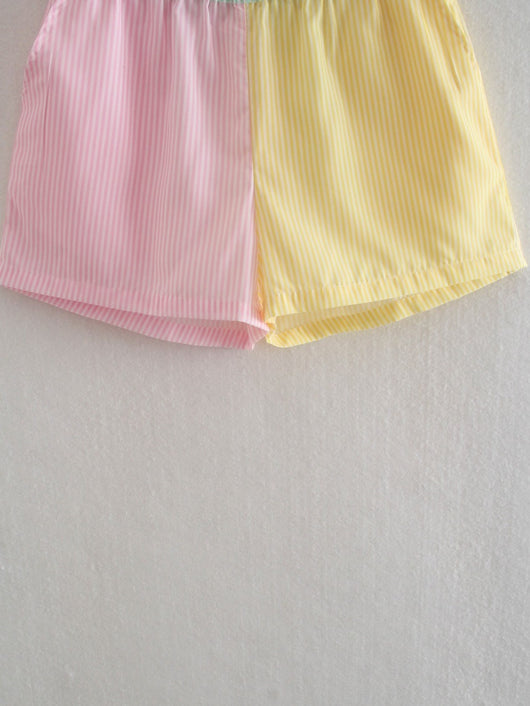 Pantalones de Cintura Alta con Rayas y Bloques de Color - Image 3