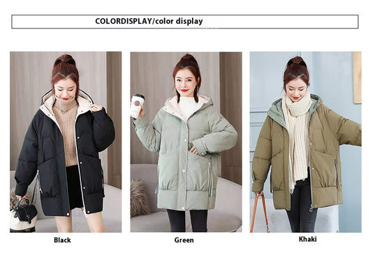 Chaqueta Acolchada de Plumón Mujer Largo Invierno - Image 11