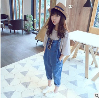 Overol Harem Casual Infantil de Moda Simple - Image 7