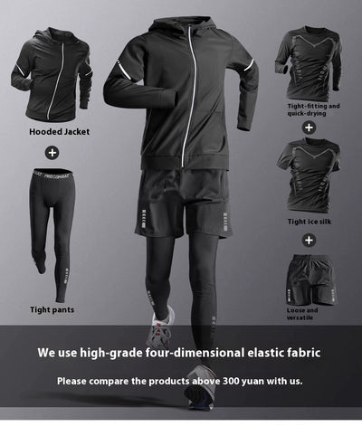 Camiseta Deportiva Ajustada Manga Larga Secado Rápido para Entrenamiento - Image 18