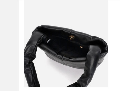 Bolso de Mano Elegante en Cuero Suave con Diseño Acolchado - Image 10