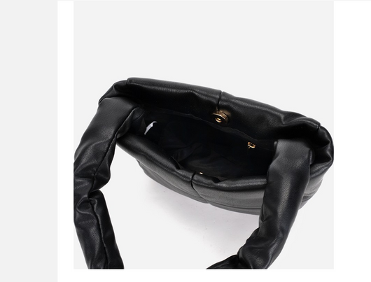 Bolso de Mano Elegante en Cuero Suave con Diseño Acolchado - Image 10
