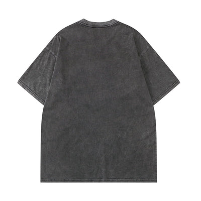 Camiseta Retro Estilo Americano Manga Corta para Hombre - Image 3
