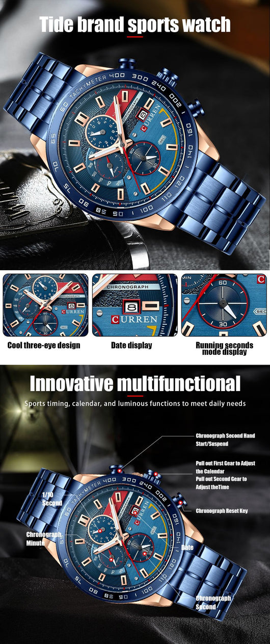 Reloj Deportivo Impermeable Multifuncional con Calendario y Esfera Grande - Image 10