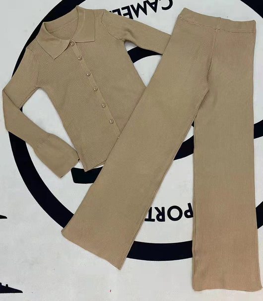 Conjunto de Dos Piezas en Punto Acanalado para Mujer - Image 8