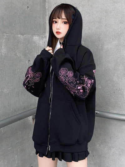 Cardigan Hoodie Suelto para Niñas - Sudadera con Capucha - Image 9