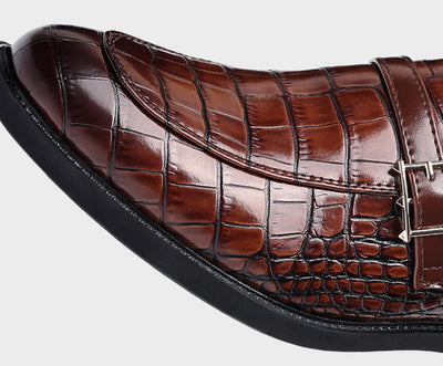 Zapatos de Cuero para Hombre con Patrón Cocodrilo - Estilo Ejecutivo - Image 12