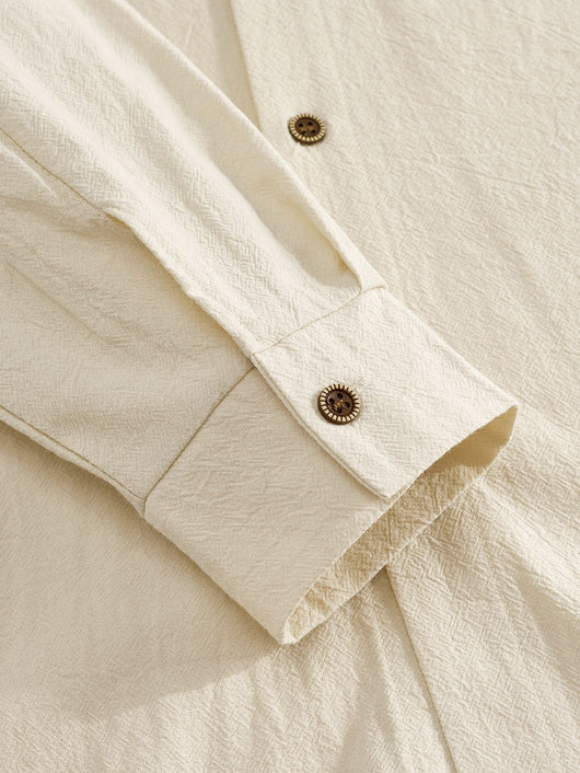Traje Overol Lino con Solapa y Mangas Largas - Image 42