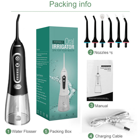Irrigador Bucal Portátil 5 Modos - Recargable USB - Image 2