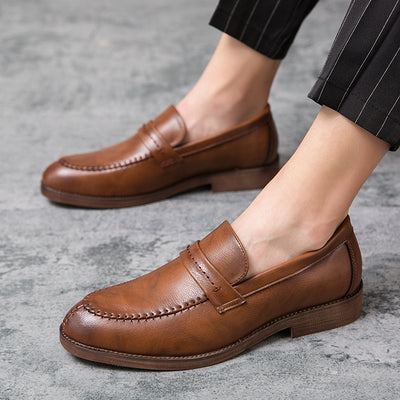 Zapatos de Cuero Casual para Hombre - Estilo Empresarial - Image 4