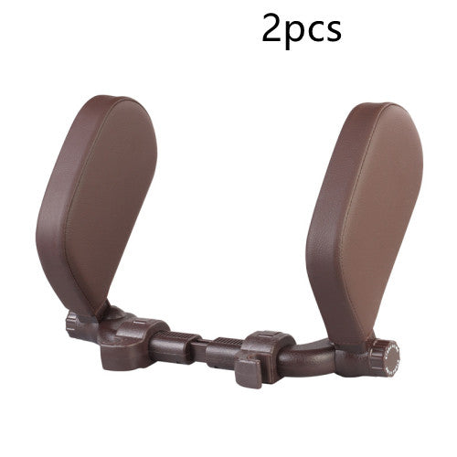 Almohada Cervical Ajustable para Auto - Soporte Ergonómico de Cuero para Viajes - Image 25