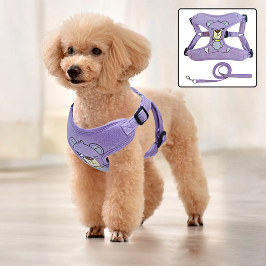 Arnés para Mascotas de Gamuza Talla Mediana-Pequeña - Image 4