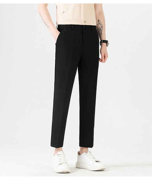 Pantalones Casuales Elásticos Slim Fit Lujo Ligero para Hombre - Image 31
