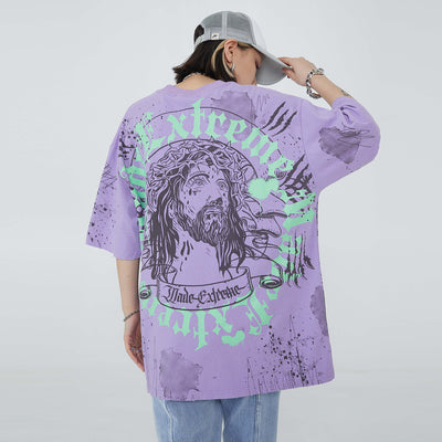 Playera Retro Americana Estampada Vintage Hip-hop Street Style - Image 16