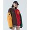Chaqueta Universitaria Retro de Lana de Cordero para Mujer