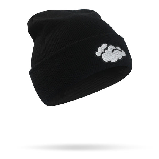 Gorro Hip Hop de Lana con Bordado Creativo - Gorro Tejido para Clima Frío - Image 2