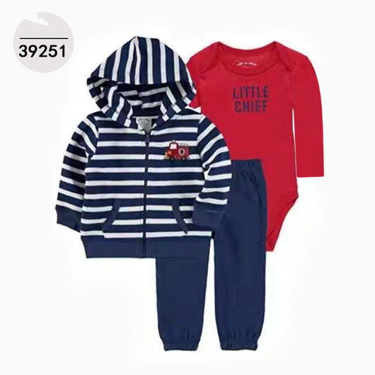 Conjunto Infantil 3 Piezas: Sudadera con Capucha, Manga Larga y Pantalón - Image 22