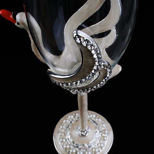 Copa de Champagne Cisne de Cristal Elegante - Image 3