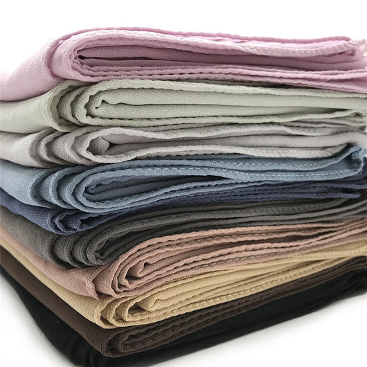 Pañuelo Burbuja de Gasa Perla en Colores Puros para Mujer - Image 2