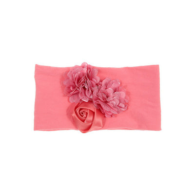 Diadema para Bebé con Flor de Satén y Malla - Image 12