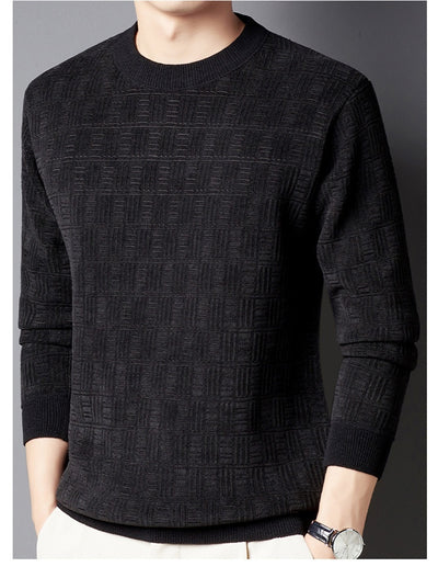 Suéter Grueso de Lana Jacquard con Forro Polar para Hombre - Image 25