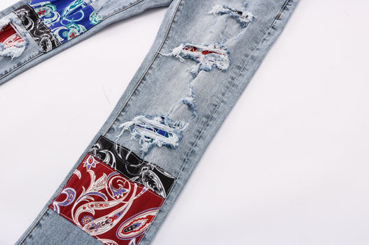 Jeans Blancos Desgastados para Hombre - Estilo Casual Moderno - Image 8