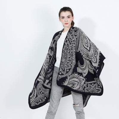 Bufanda Capa de Cachemira para Mujer - Abrigo Versátil Otoño Invierno - Image 23
