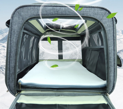 Bolsa de Transporte Plegable con Ruedas para Gatos - Image 14