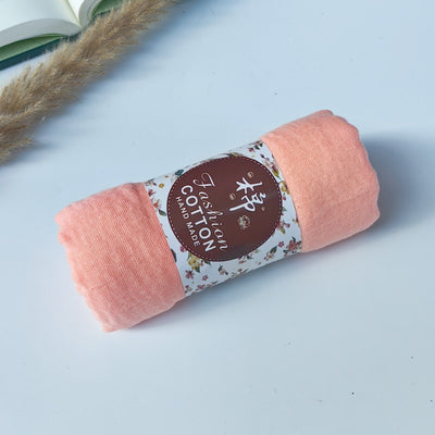 Pañuelo de Algodón y Lino Arrugado Monocromático - Image 68