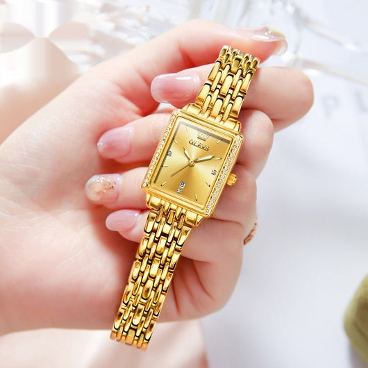 Reloj de Cuarzo Elegante Cuadrado Versátil para Mujer - Image 6