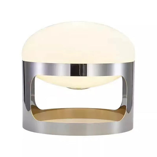 Lámpara de Mesa de Acero Inoxidable Minimalista y Elegante - Image 5