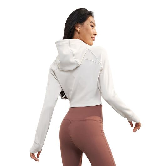 Chamarra Deportiva con Capucha Forrada en Polar para Yoga - Mujer - Image 10