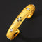 European And American Retro Brushed Bracelet S925 Plateado Dorado open bracelet