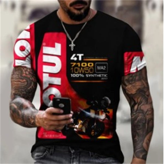 Camiseta Estampada de Manga Corta para Hombre - Diseño Digital - Image 9