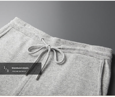 Conjunto Deportivo Lana Pura Hombre: Sudadera sin Costuras y Pantalón Tejido con Cordón - Image 12