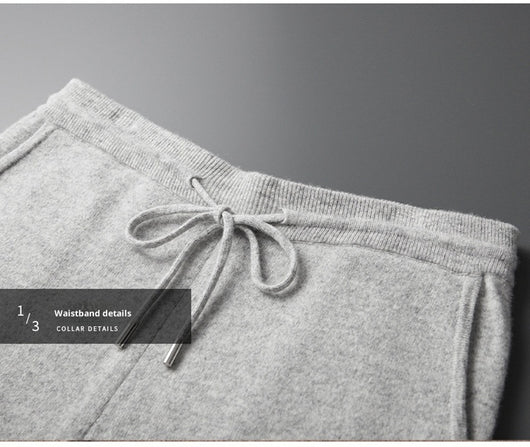 Conjunto Deportivo Lana Pura Hombre: Sudadera sin Costuras y Pantalón Tejido con Cordón - Image 12