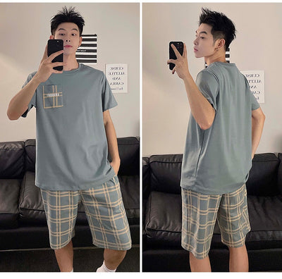 Pijama Hombre Cuello Redondo Estampado Dibujos Manga Larga Cómodo - Image 19