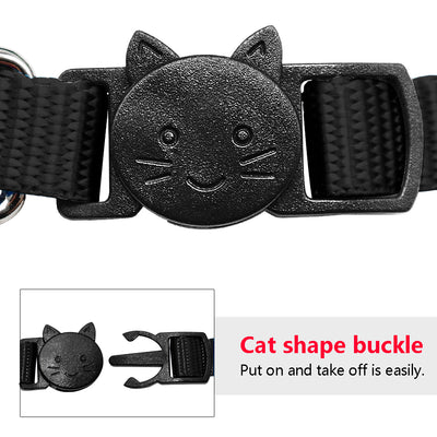 Collar de Seguridad Ajustable para Gatos con Cierre de Liberación Rápida y Placa de Identificación Personalizada - Image 7