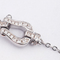 Plateado Horseshoe Bracelet With Micro-inlaid Diamonds And Net Rojo, The Same Simple Plateado