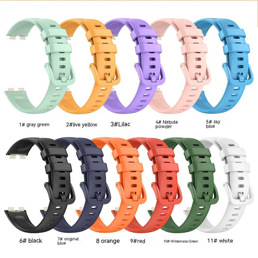 Correa de Reloj de Silicona Monocromática - Pulsera Versátil
