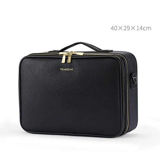 Bolsa de Maquillaje de Cuero Grande Organizadora Profesional - Image 8