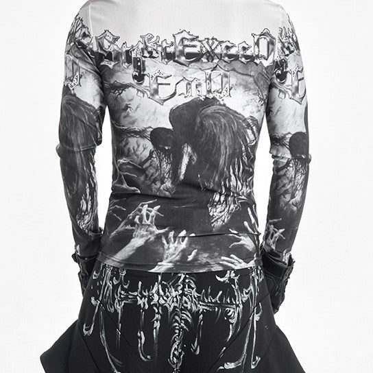 Camiseta Térmica Interior de Malla para Otoño e Invierno