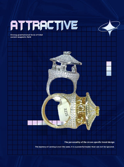 Anillo Hip Hop Personalizado con Accesorios para Orejas - Image 11