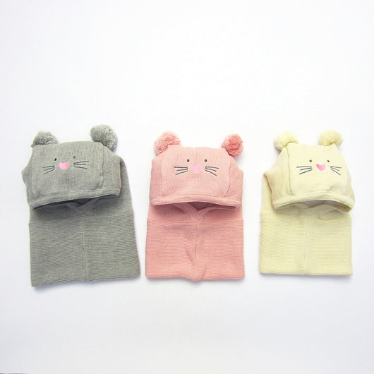 Set de Gorros Tejidos para Niños - Diseño Calicó Otoño e Invierno - Image 28