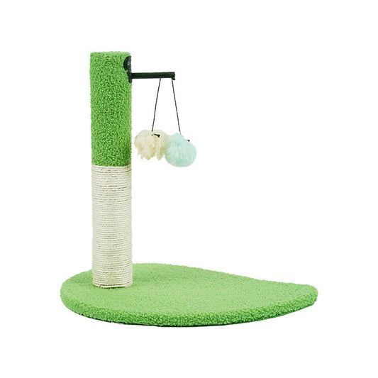 Árbol Rascador Compacto para Gatos con Columna de Sisal y Pelota Interactiva