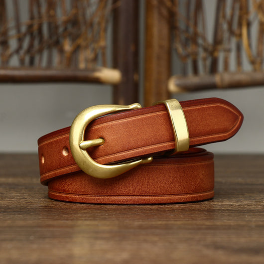 Cinturón de Cuero Genuino para Mujer - Diseño Retro Versátil - Image 20